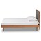 Baxton Studio Seren Mid-Century Dark Grey Fabric Upholstered and Walnut Brown Finished Wood Platform Bed-Twin 191-11534-11158-ZORO - alternate 7
